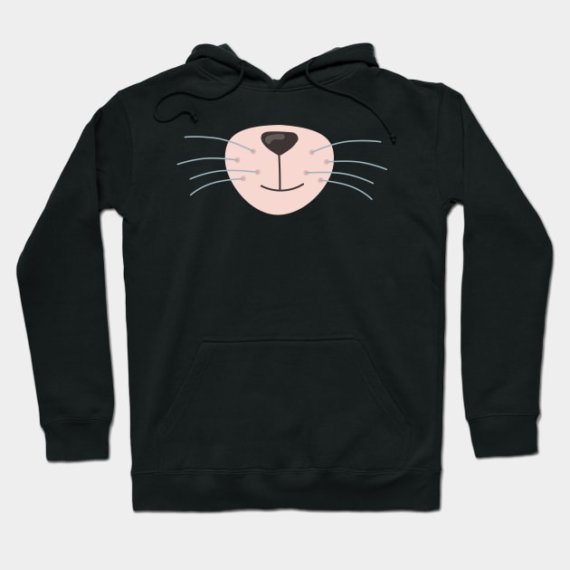 Kitty cat smile , Funny idea for mom, for women, for cat lover Hoodie by Ras-man93